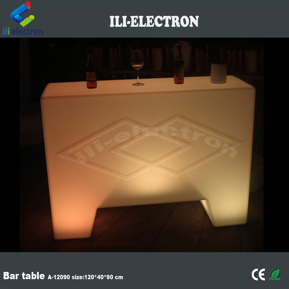 Illuminated Portable Bar Table glowing Pub Break Bar