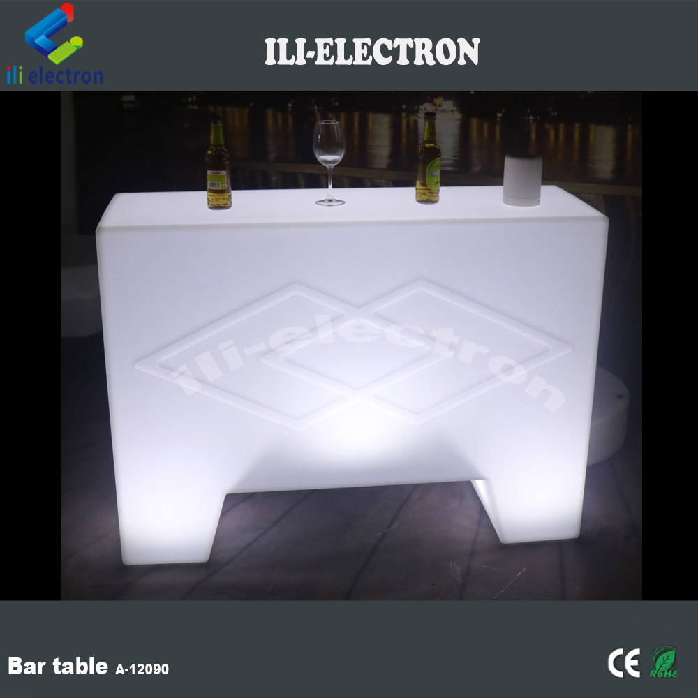 Illuminated Portable Bar Table glowing Pub Break Bar