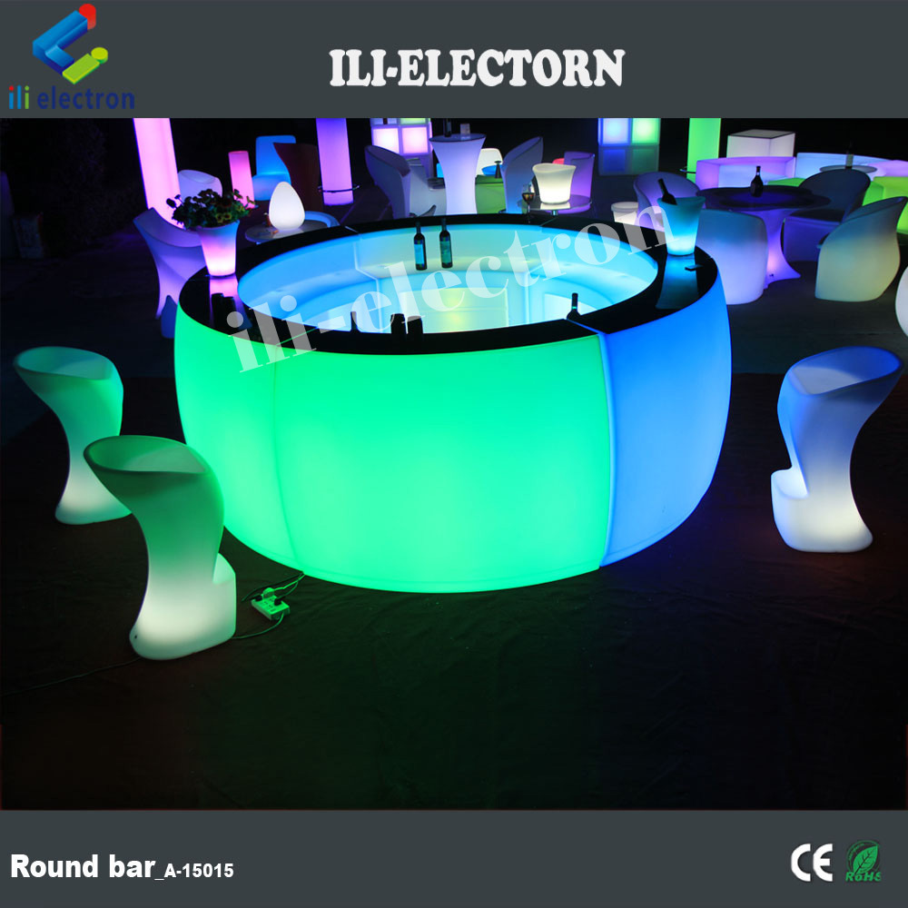 10ft Diameter plastic Illuminated LED Full Circle Glowing Bar