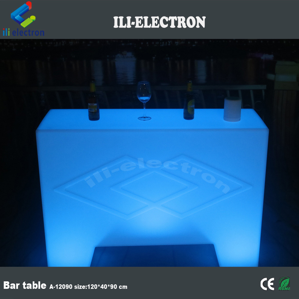 Illuminated Portable Bar Table glowing Pub Break Bar