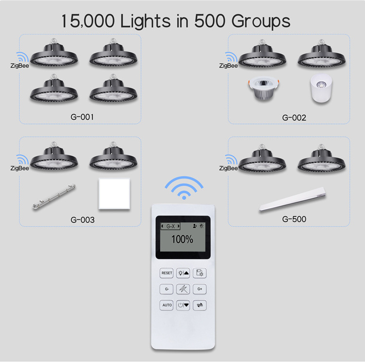 commercial wholesale price 100w 200w led high bay lights with daylight smart control motion sensor for workshop garage warehouse