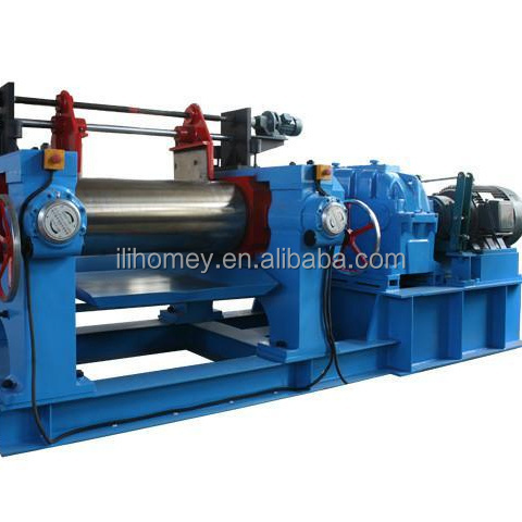 Two Rollers Open Rubber Mixing Mill silicone rubber mixing mill two roll rubber sheet open mill machine