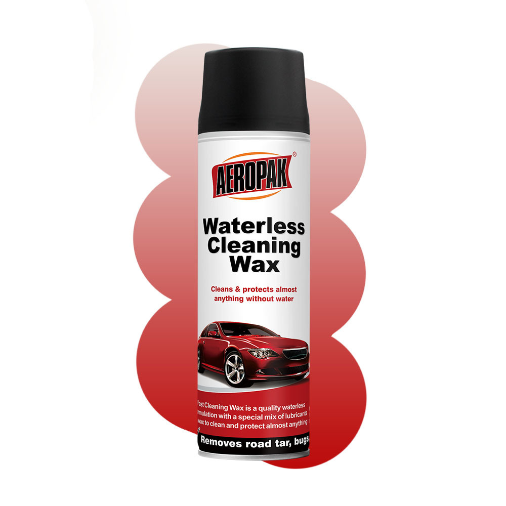 Aeropak 500ml Waterless Cleaning Car Wax Spray For Polishing Shining Protecting Dust-proofing