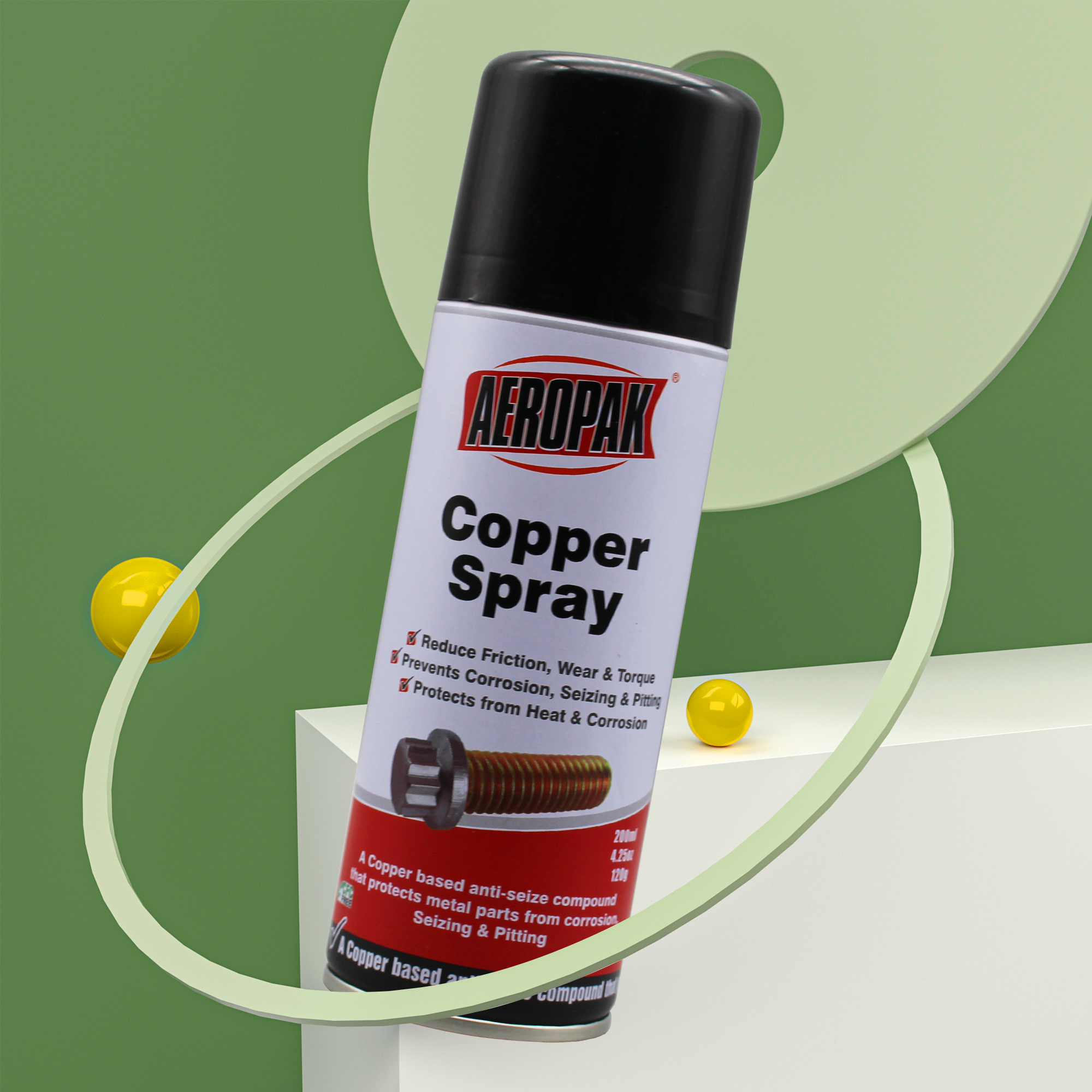 Aeropak 200ml Aerosol Copper Spray