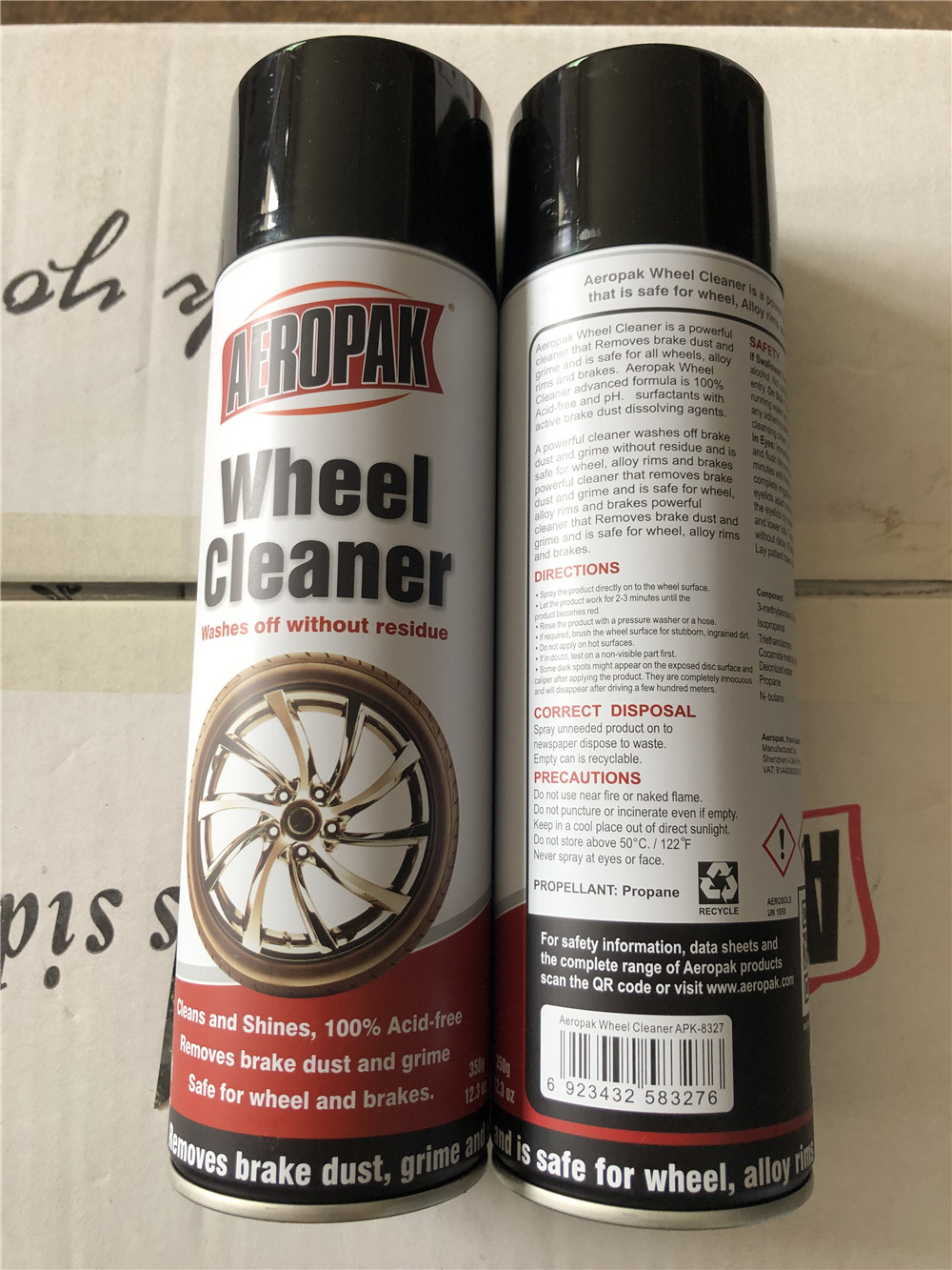 AEROPAK extreme Wheel Cleaner aerosol spray 500ml tinplate can Powerful Formula to Easily Remove Stubborn Brake Dust Tough dirt