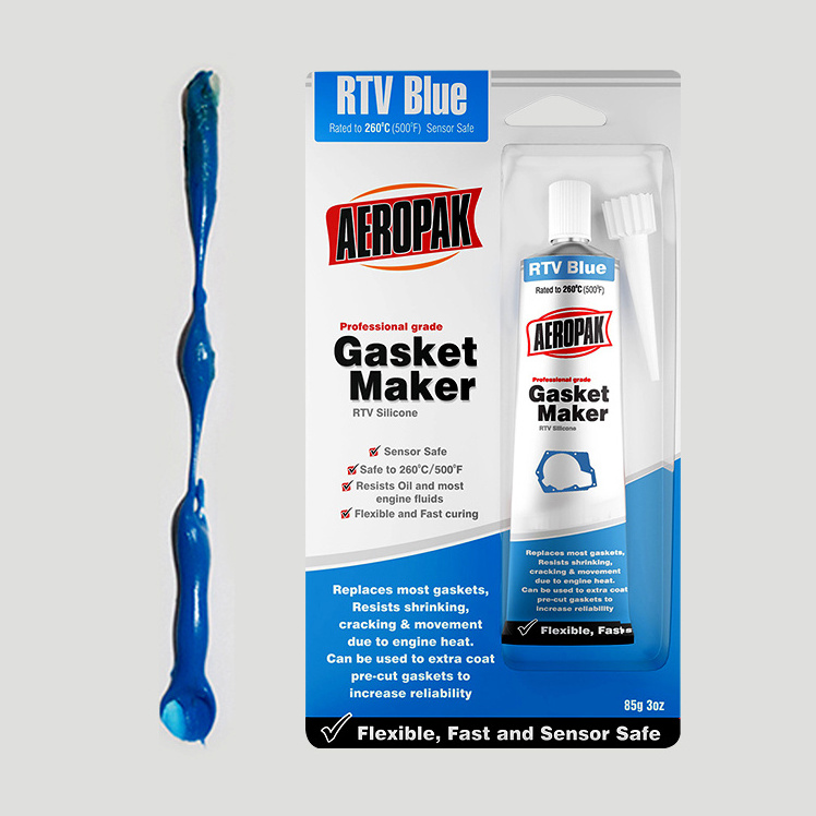 Aeropak 85g Blue Gasket Maker Silicone Sealant