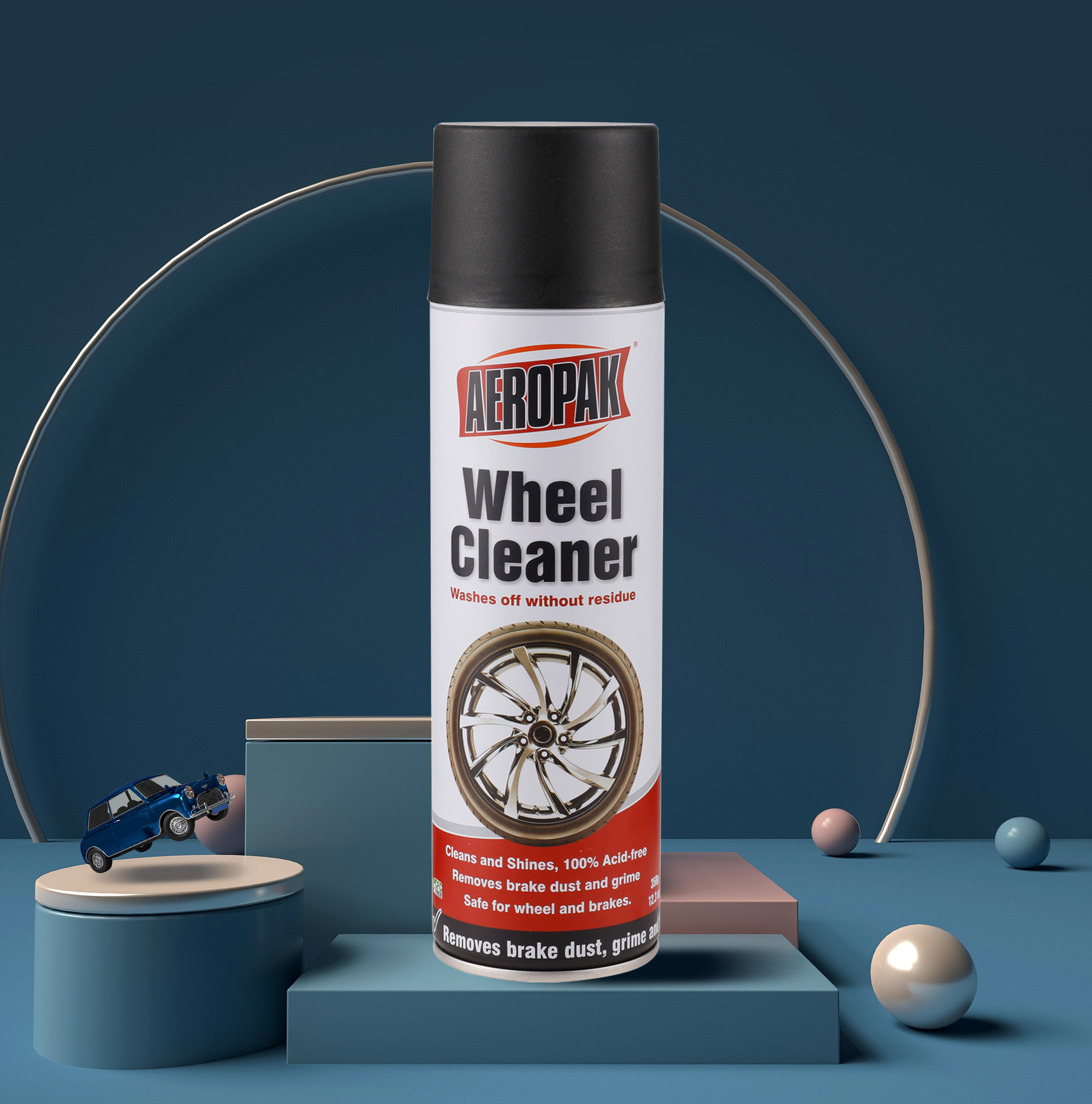 Aeropak 500ml Aerosol Wheel Cleaner Spray for Rim