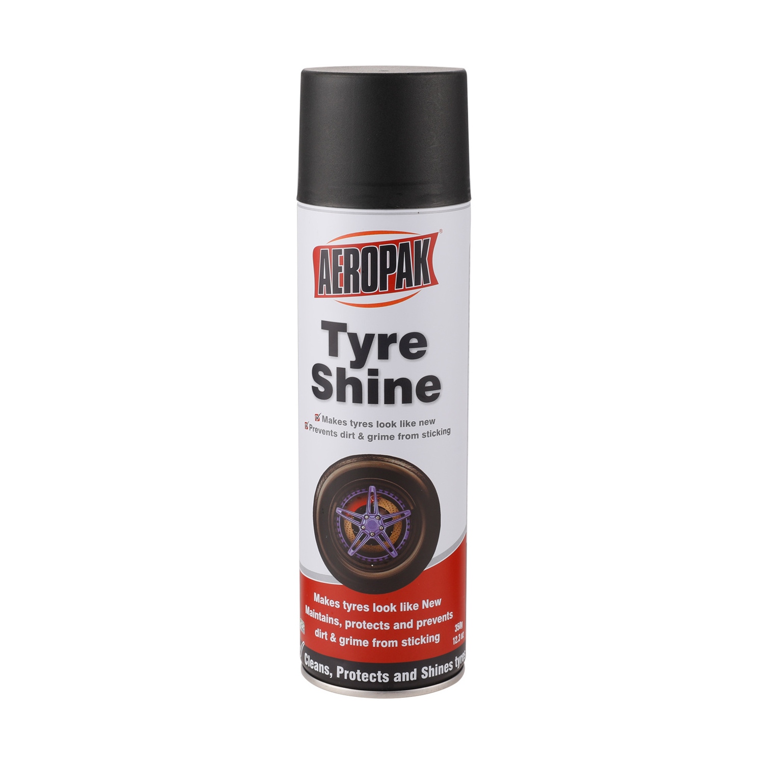 Aeropak 500ml Aerosol High Gloss Tire Shine Spray