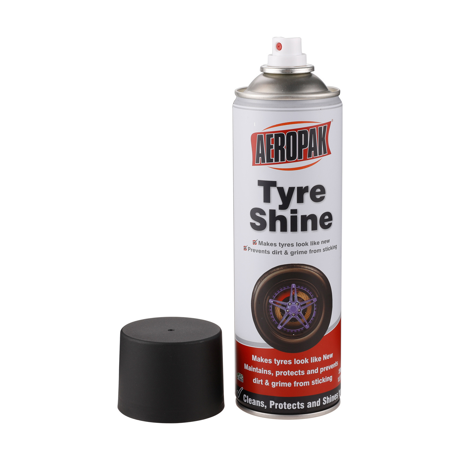 Aeropak 500ml Aerosol High Gloss Tire Shine Spray