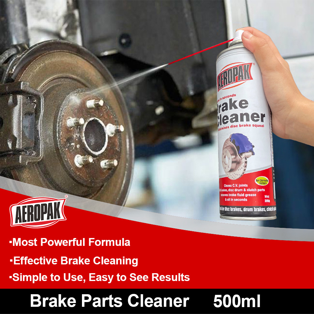 AEROPAK 500ml Strong Powerful Brake Parts Disc Cleaner For Clean And Degrease Linings Cleening