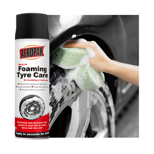 Aeropak 500ml Aerosol Tire Detailing High-gloss Tire Polish Foam Cleaner Spray