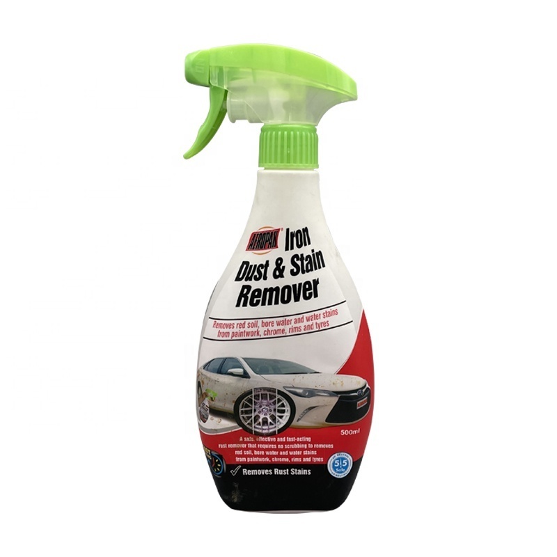 AEROPAK Automotive Iron Dust remover 500ml removes red soil bore water water stain no scrubbing safe effective fast acting