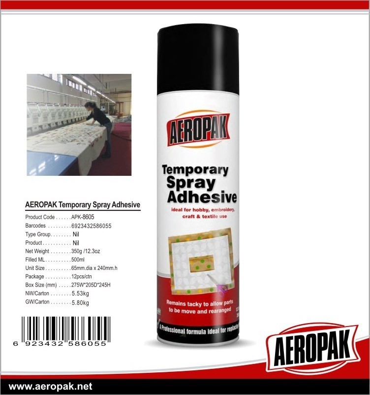 AEROPAK available Aerosol Adhesive Spray Multipurpose Fabric Spray Adhesive Glue