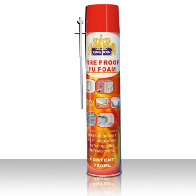 King Join 750ml Fire Proof Polyurethane PU Foam Insulation Spray