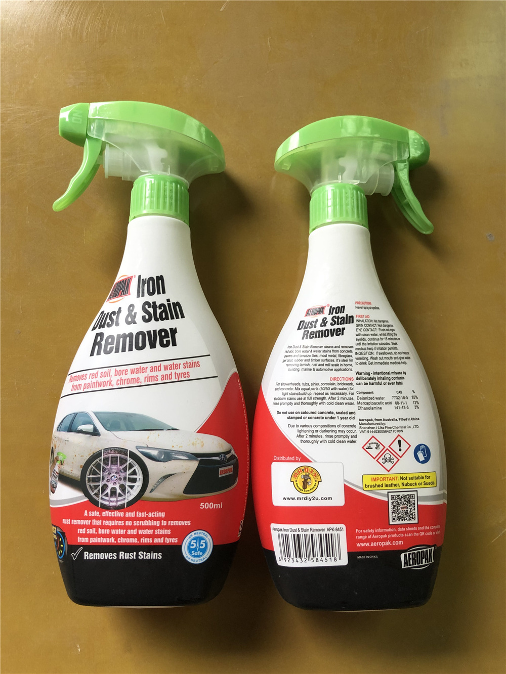 Aeropak 500ml Effcetive Fast Acting Iron Rust Remover Rust Removal Spray For Car Cleaning