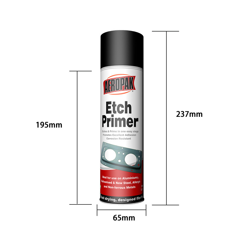 Aeropak Etch Primer Spray 500ml Aerosol Metal Fiberglass Aluminum