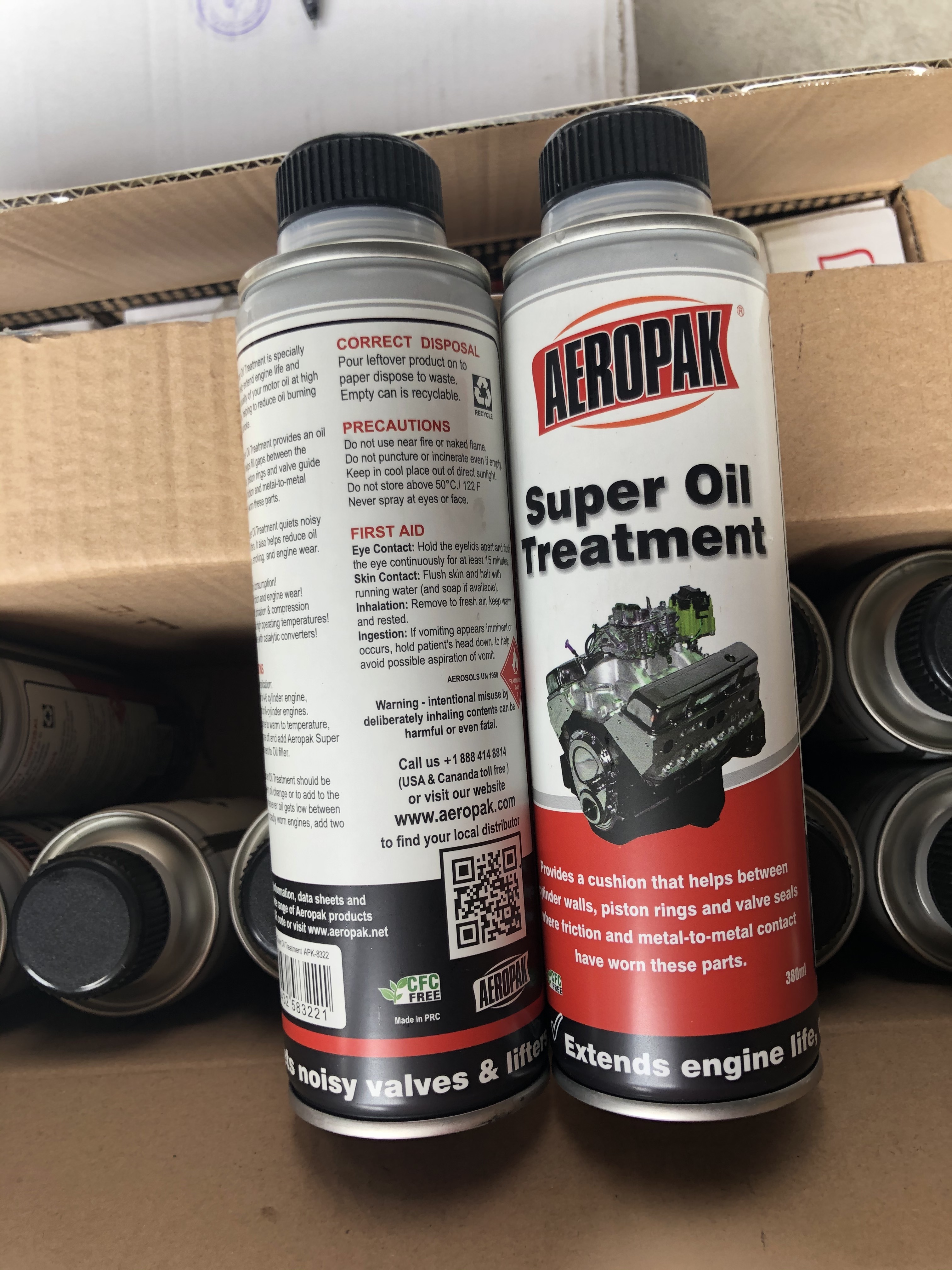 Aeropak 380ml  Car Care Super Oil Treatment for Engine