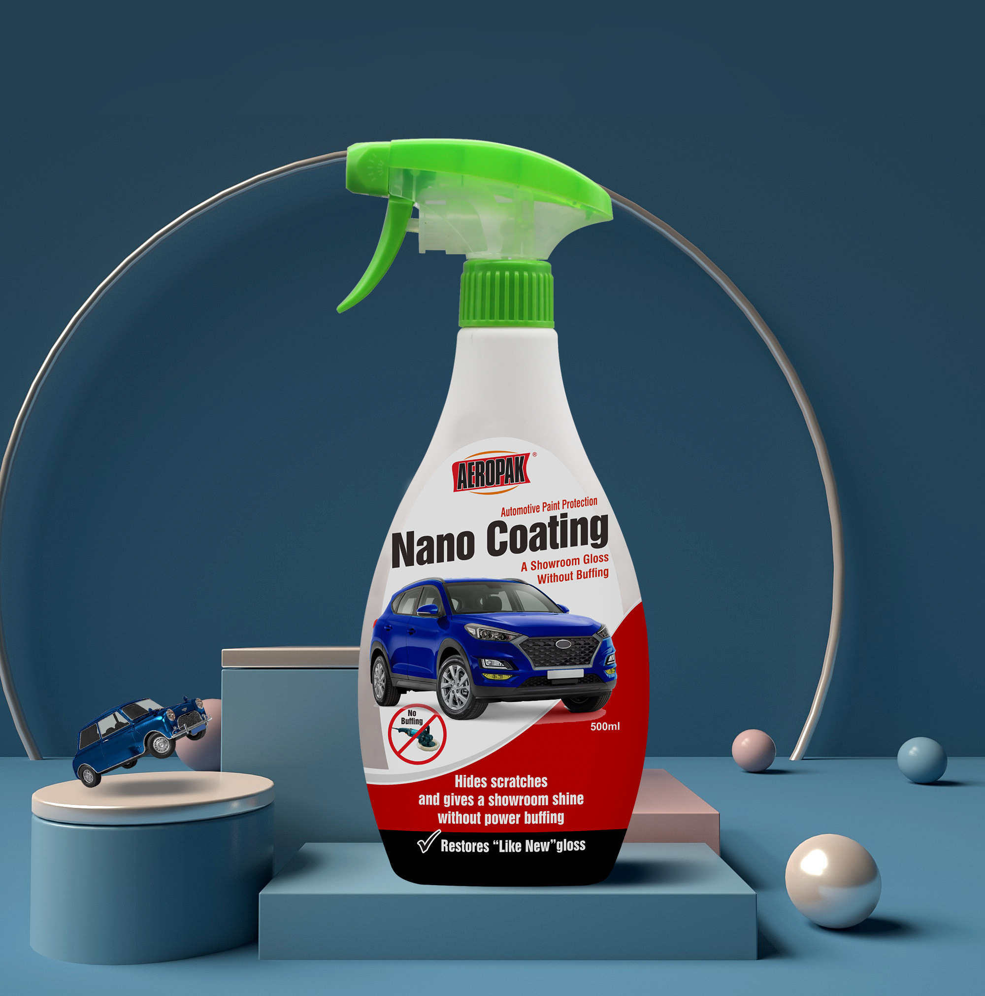 Aeropak 500ml Auto Care Products Car Paint Nano Coating Spray