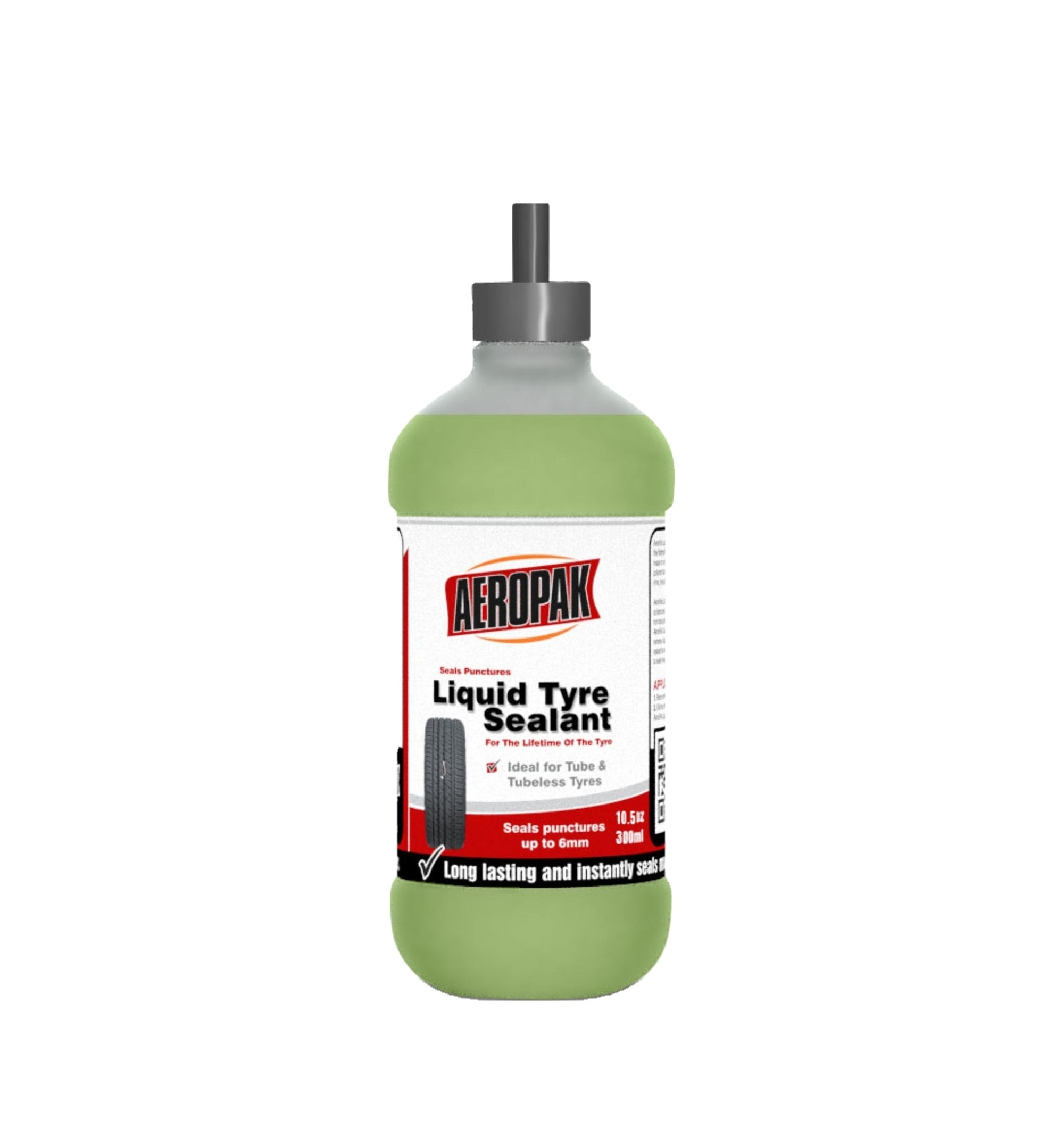 Aeropak 300ml Hot Selling Emergency Anti Puncture Seal Liquid Tire Sealant For Bikes SUVs Trucks Cars