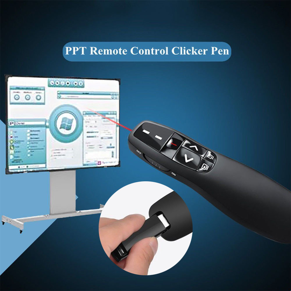 2.4G PPT Presentation Lazer Pointers R400 Remote Control USB Wireless Presenter Red Lazer pointer Powerpoint Clicker