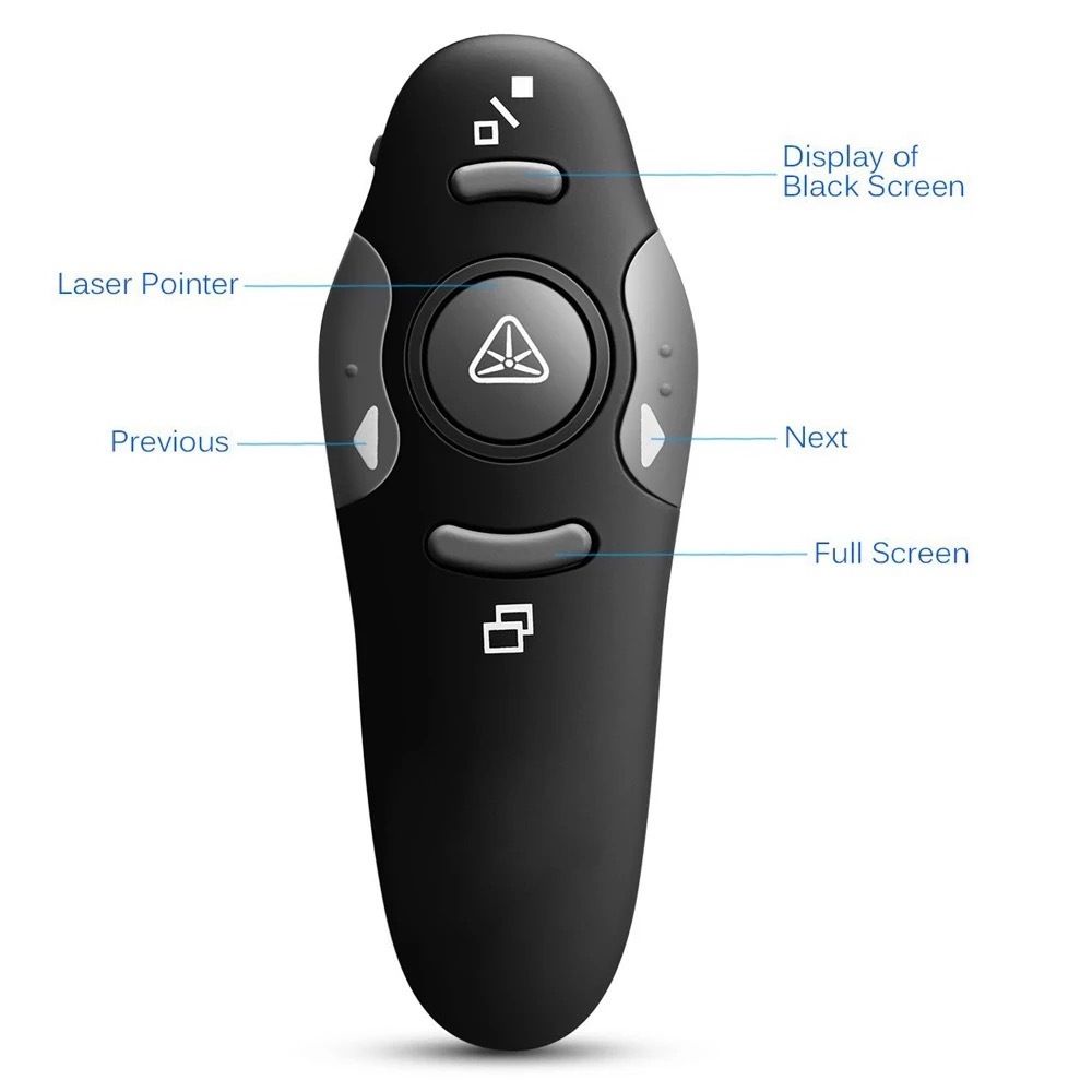 2.4G PPT Laser Presentation  Pointers Remote Control USB Wireless Presenter Powerpoint Clicker