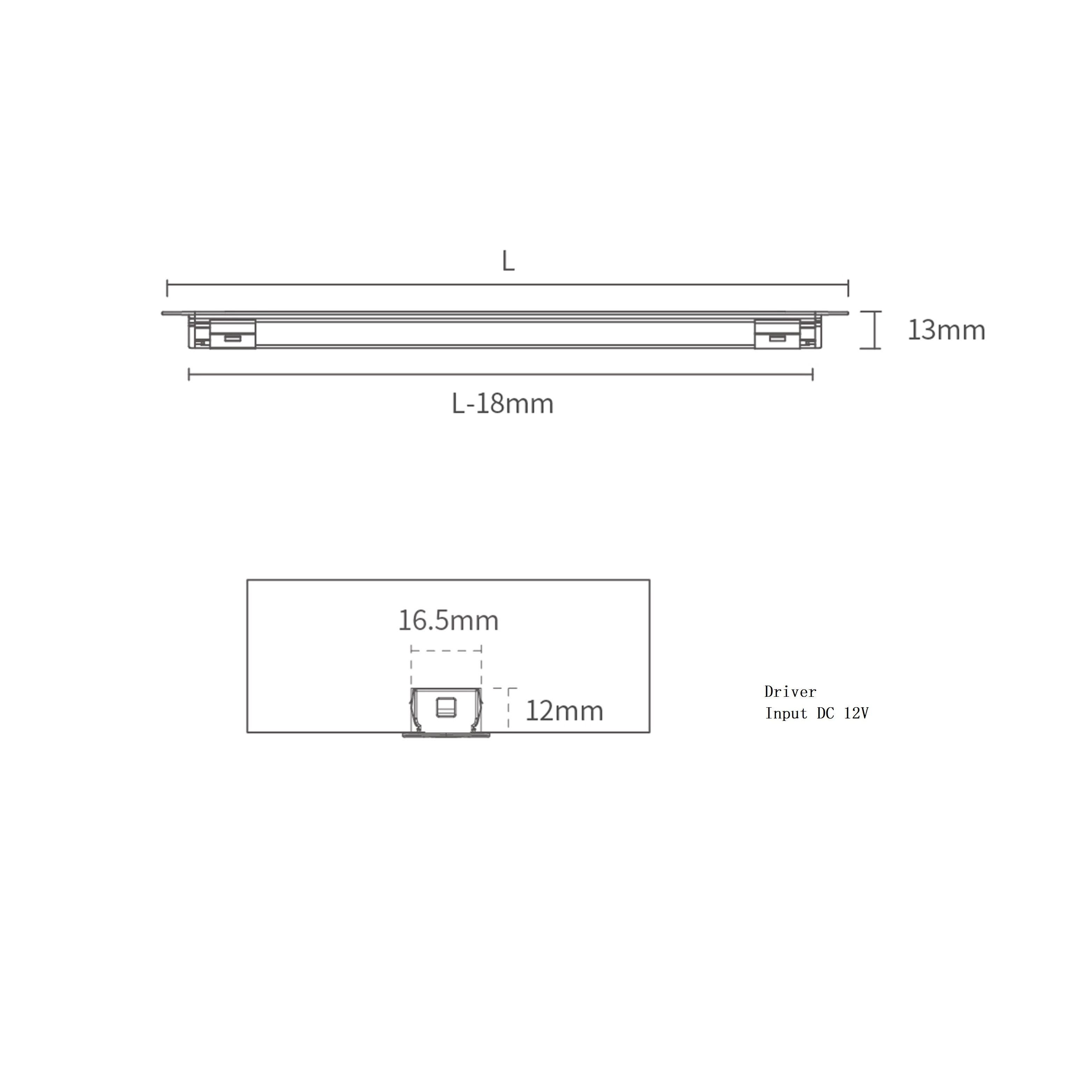 ilin Led Recessed Embedded Lights Under Shop Night Electric Shelf  Furniture Cabinet Light