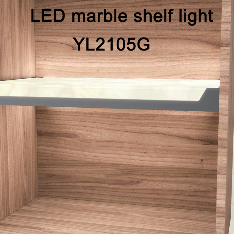 Stone led shelf Wall Shelves Lamp custom made natural Marble Stone for family hotel display racks Home Decoration light