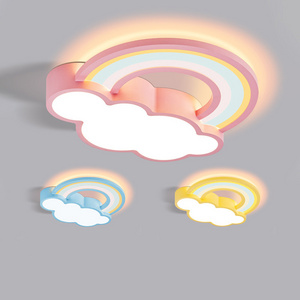 Cartoon LED ceiling light kids bedroom cloud rainbow ceiling lamp children room led cloud light for home decor