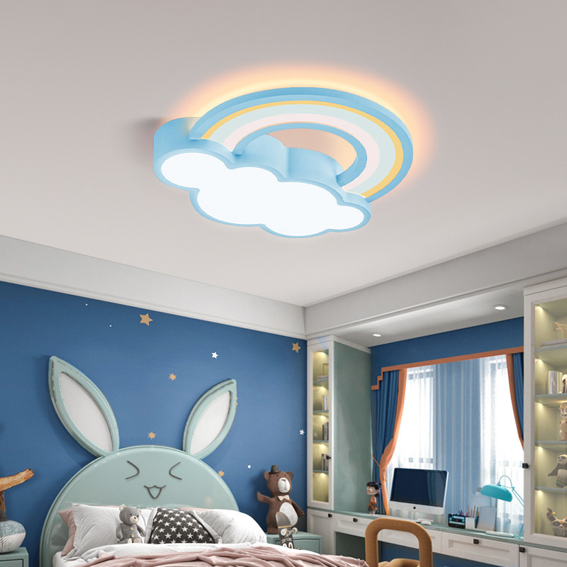 Cartoon LED ceiling light kids bedroom cloud rainbow ceiling lamp children room led cloud light for home decor