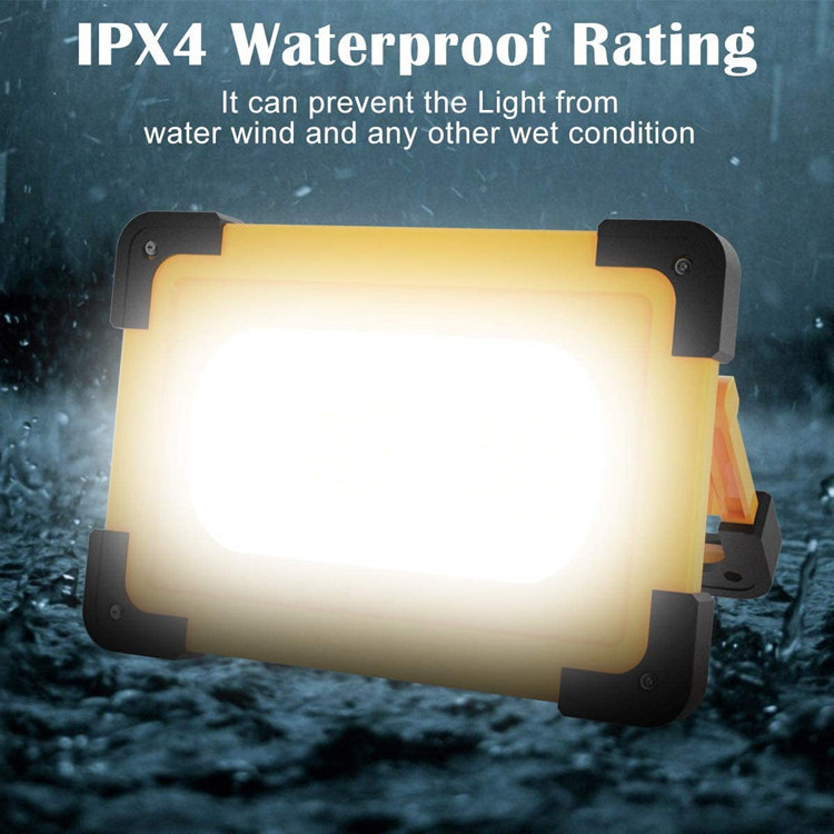 IP65 waterproof portable multifunctional spotlight solar outdoor usb camping emergency floodlight with battery