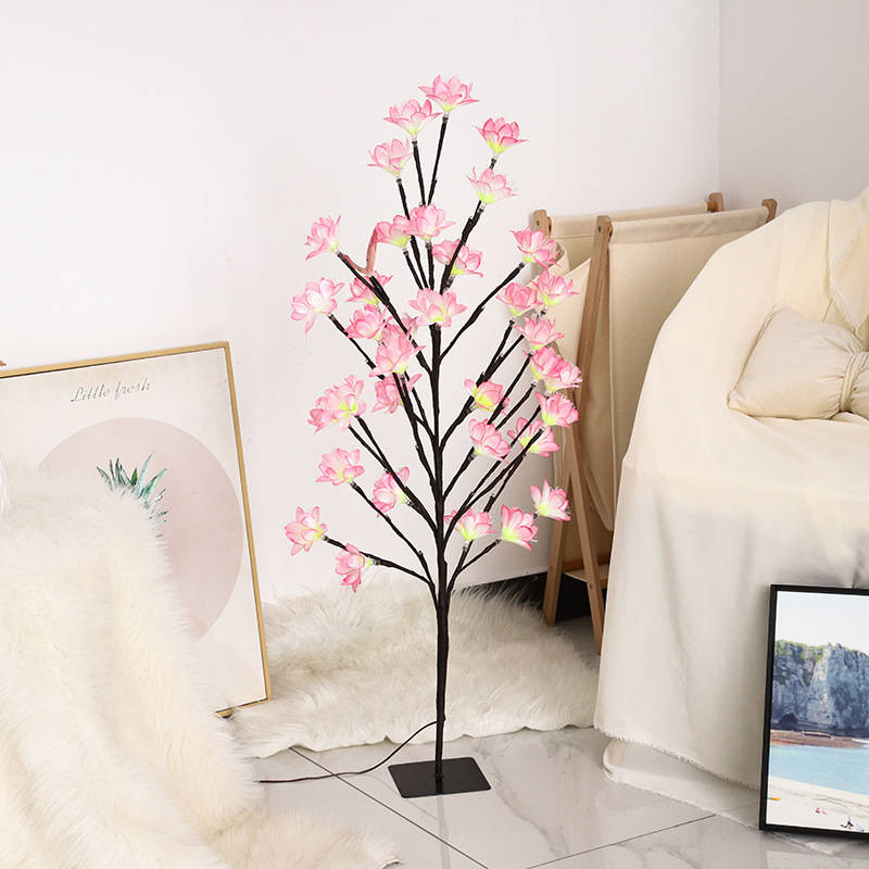 Artificial led tree floor lights Christmas Home Decoration Flower Lantern Festival Decoration lamps