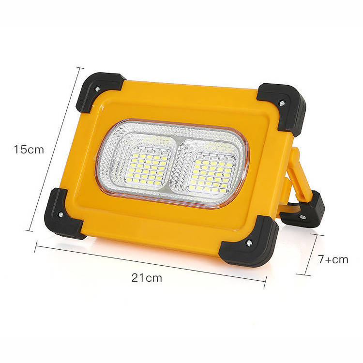 IP65 waterproof portable multifunctional spotlight solar outdoor usb camping emergency floodlight with battery