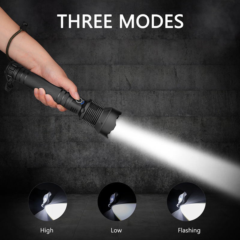 New Hot XHP70 LED Ultra Long Range 500M Flash Light 38000 Lumens Flashlight Most Powerful Torchers