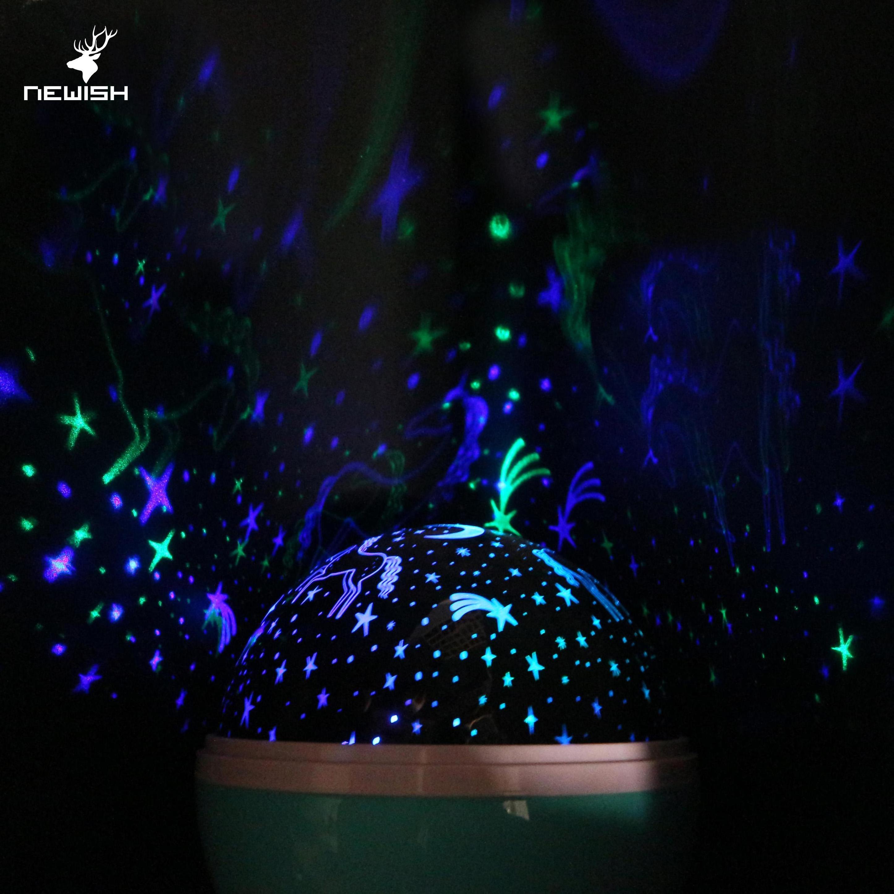 3D Popular Kid's Room Decor RGB Ocean Night fairy Dream Moon Star Lamp Master Starry Sky Projector Led Lamparas Light