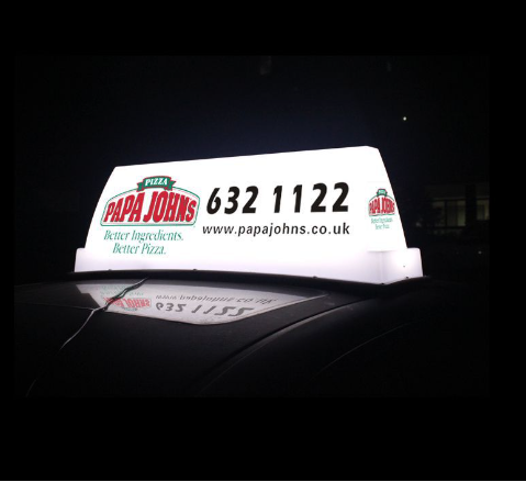 taxi roof sign taxi top advertising Cab Lamp light box