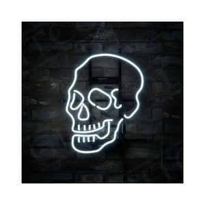 Skull Top sellers 2021 for amazon palm tree casino vintage bar mancave acrylic neon sign