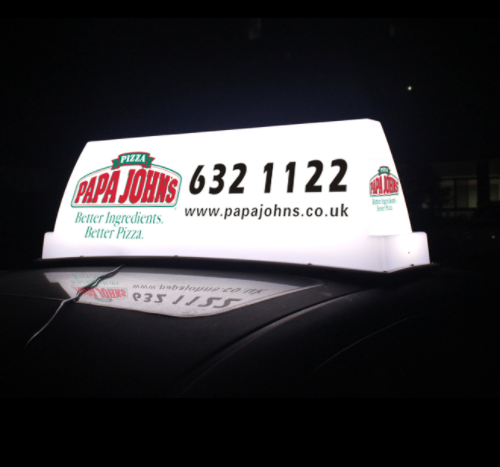 Led taxi roof sign taxi top advertising light box