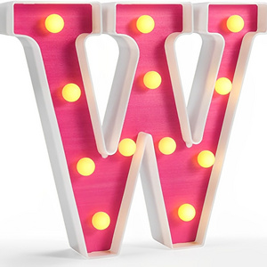 LED Marquee Letter Lights Glitter Alphabet Letter Sign with Bulb for  Girls Bedroom Birthday Baby Shower Wedding