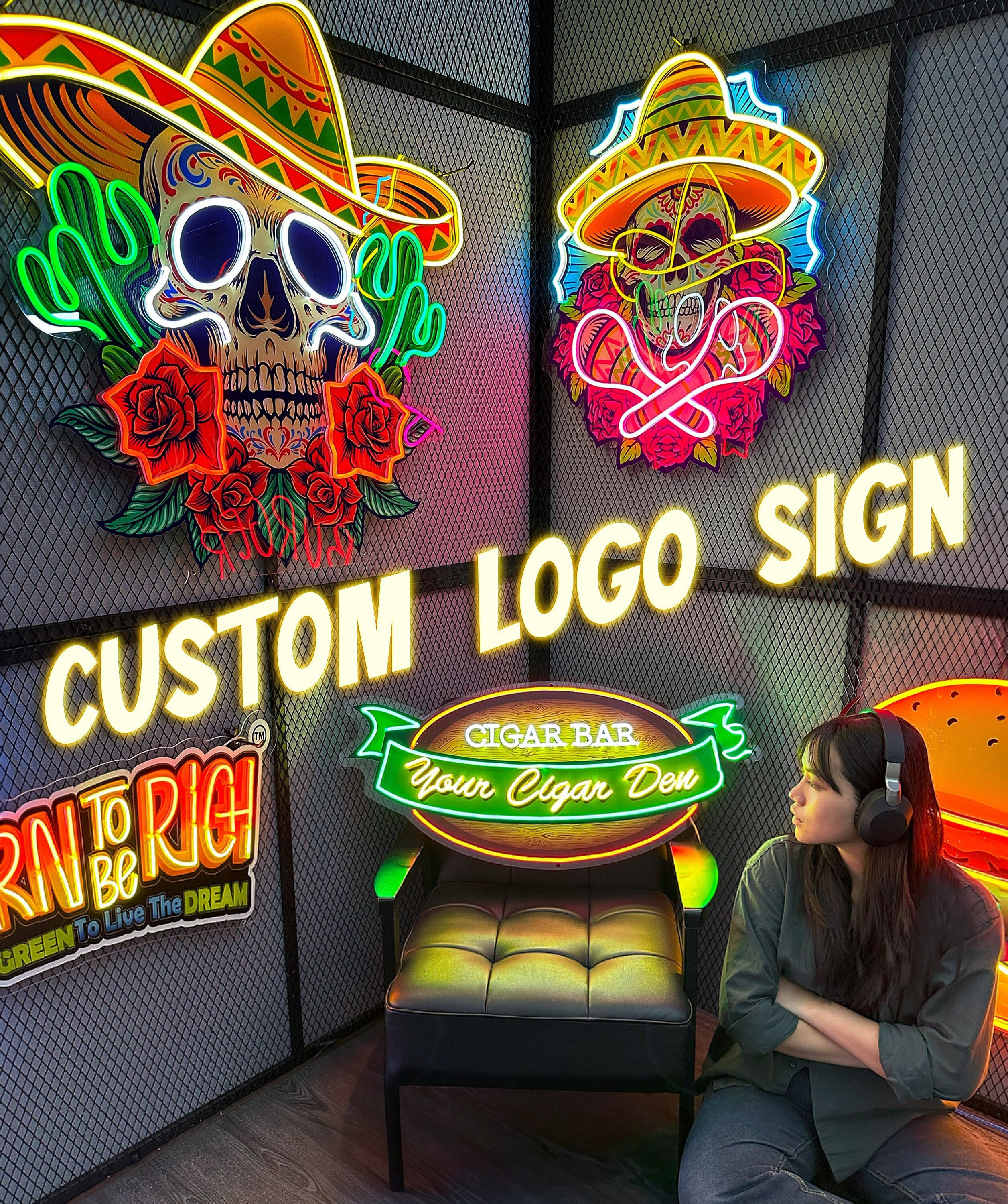 Custom Business Logo Light Led Neon Sign Custom Logo Neon Light Signs Artwork Neon Decor Custom Company LED Logo Sign