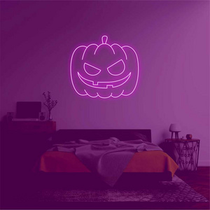 Halloween Pumpkin Neon Sign Candy Halloween Lights LED Bat Lights All Saints'Day Decor mothers day  HALLOW Neon Sign Ghost Neon