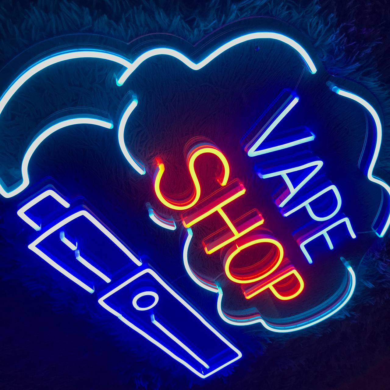 Smoke Shop Custom Neon Sign Smoke Shop LED Neon Light Decor Bar Pub Party Man Cave Unique Decoration