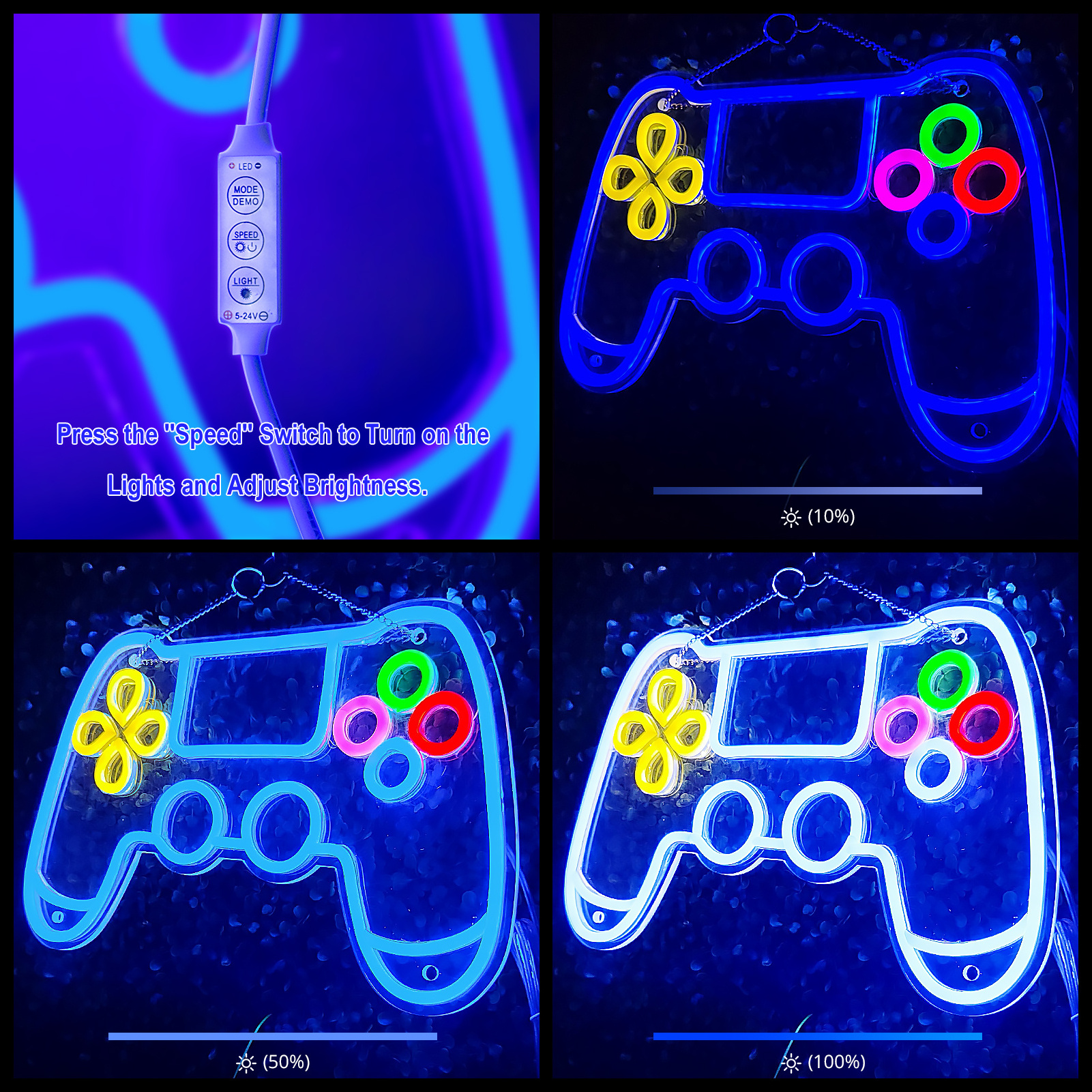 Drop Shipping Etsy Gaming LED Neon Lights Game Controller Custom Neon Sign Gamer Bedroom Decor Gifts for Boys Kids