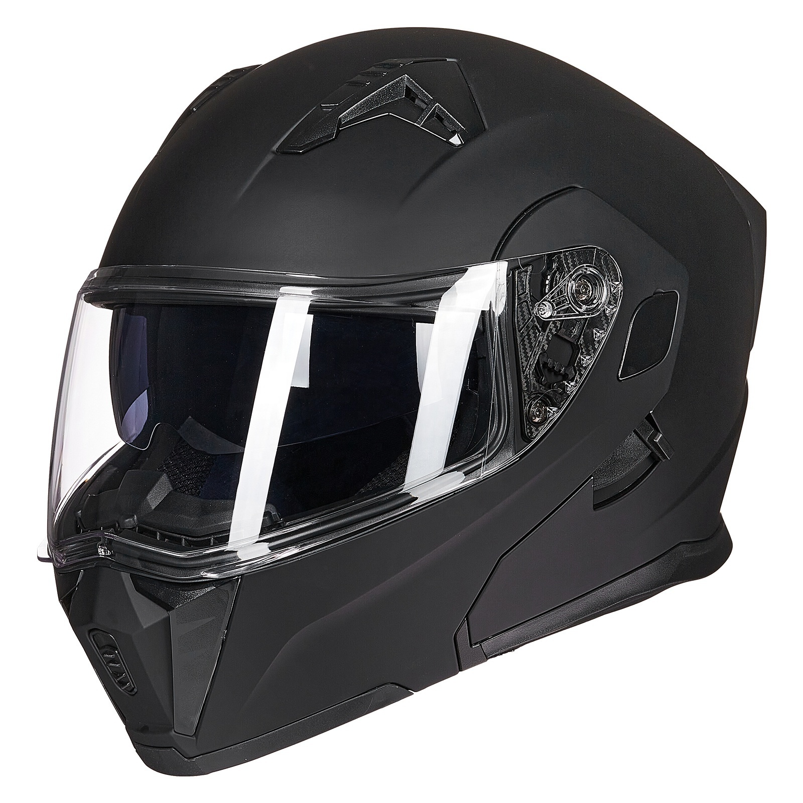 Competitive Price Superior Quality ILM Motorcycle Dual Visor Flip up Modular Helmet DOT LED Light Model 906L