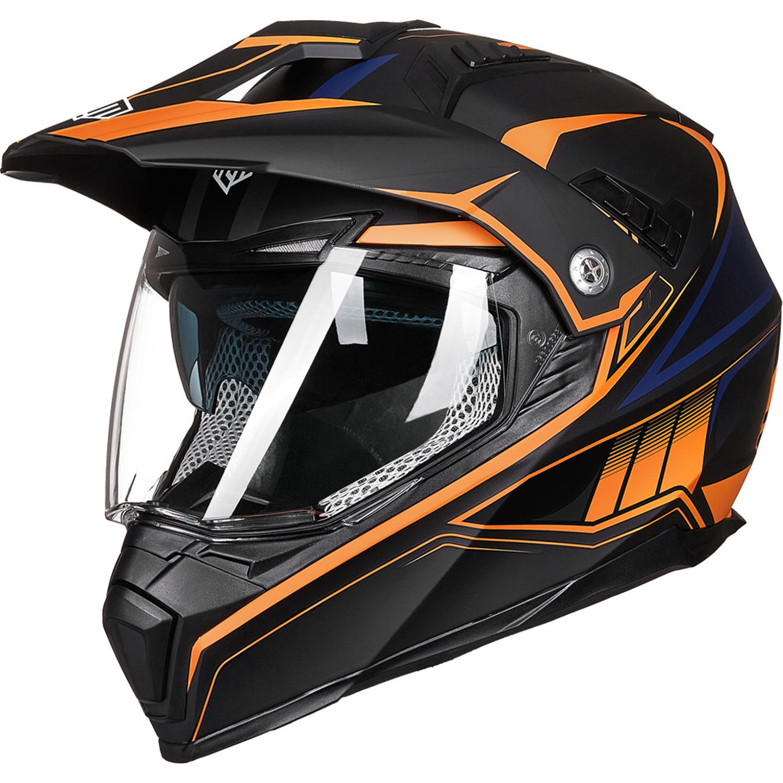 ILM Helmet Dual Sport Off Road Motorcycle Dirt Bike ATV FlipUp Visor