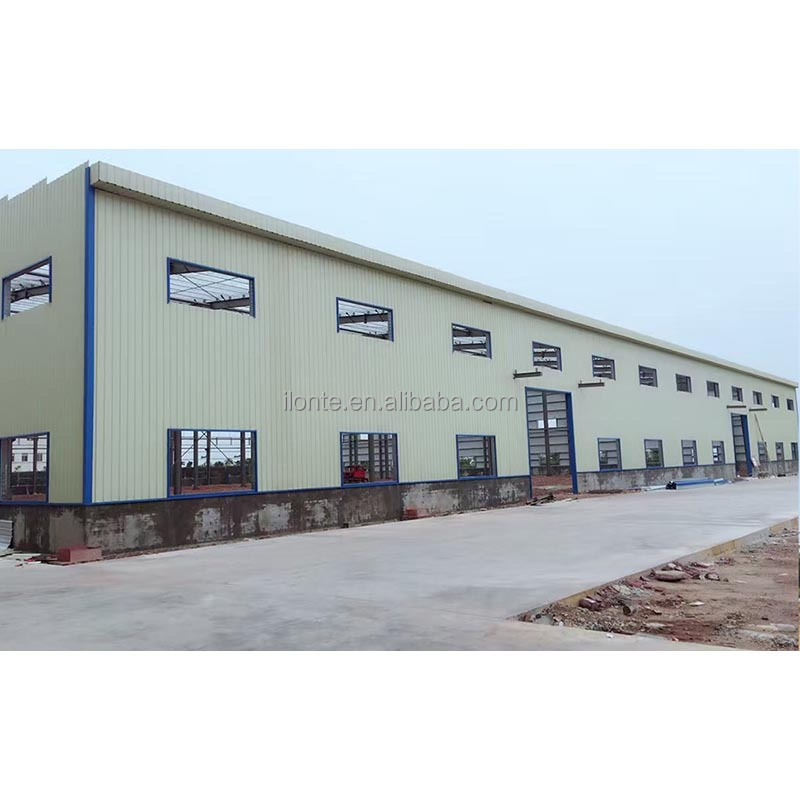 Factory price low cost commercial office steel structure workshop industrial metal shed 1000m2 construction two storey warehouse