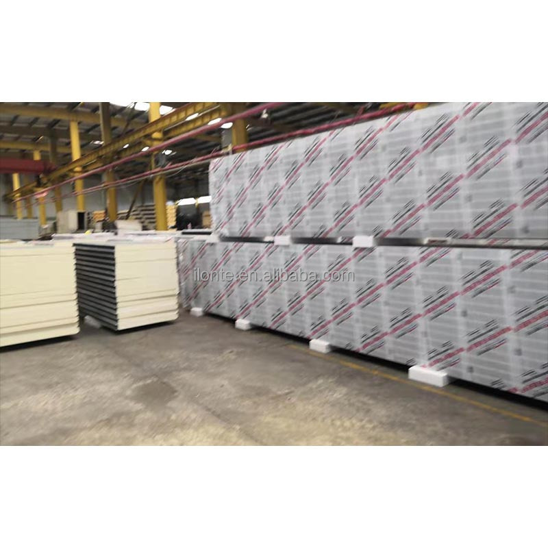 insulated metal roof and wall PU Sandwich Panels polyurethane foam fireproof corrugated styrofoam sandwich panel