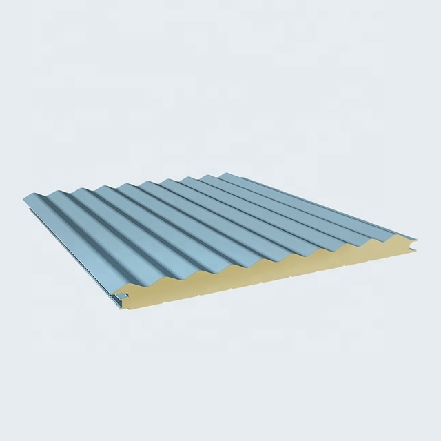 high quality fire proofing glasswool light weight thermal insulation board polyurethane sandwich panel