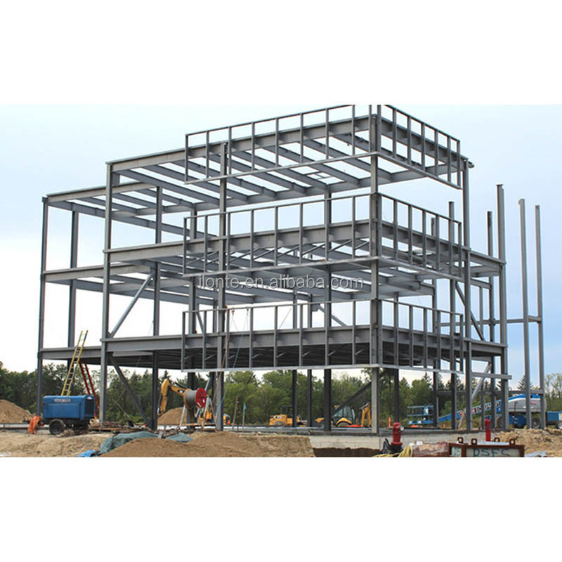 Factory price low cost commercial office steel structure workshop industrial metal shed 1000m2 construction two storey warehouse