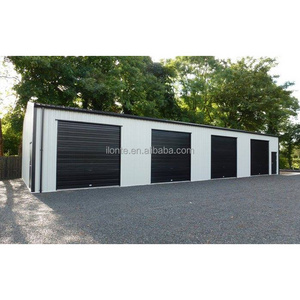 Small Warehouse Design Building Sheds Storage House Self Storage Mini Steel Warehouse Prefabricated Outdoor Light 8-14 Days Aisi