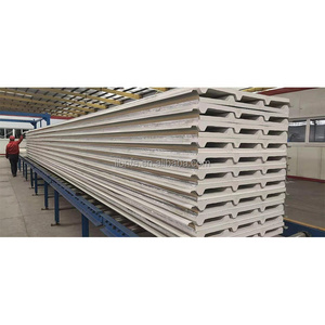 wood color Insulation panel Exterior Metal Carved insulation  polyurethane pu sandwich panel Board Outdoor Wall Cladding